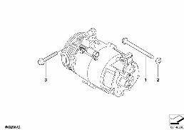 MOUNTING PARTS F CLIMATE COMPRESSOR diagram for BMW MINI R53 Cooper S