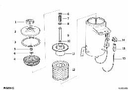 OIL CARRIER ASC+T/SINGLE PARTS diagram for BMW 8 Series E31 850Ci