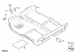 Wykładzina podłogowa diagram for BMW MINI R50 Cooper