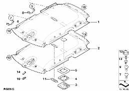 podsufitka diagram for BMW MINI R50 Cooper