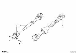 STEER.COL.-LOWER JOINT ASSY diagram for BMW 3 Series E36 M3