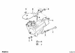 Hydr.bekr.stuur diagram for BMW 5 Series E34 540i