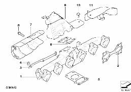 Kolektor spalin AGR diagram for BMW 5 Series E60 535d