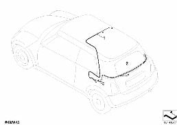 導線組 折疊式軟頂 diagram for BMW MINI Cabrio R52 Cooper