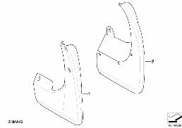 MUD FLAPS diagram for BMW 3 Series E90 318i