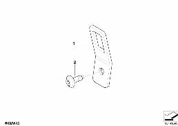 BRACKET, CHILD SEAT FASTENING diagram for BMW X3 E83 LCI 2.0i