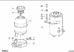 Ölbehälter / Einzelteile diagram for BMW 7 Series E32 750iL