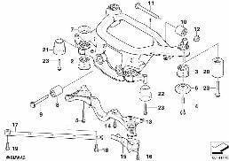 R アクスル キャリア diagram for BMW X3 E83 LCI 2.0d