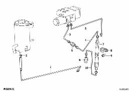 Ölleitungen ASC+T diagram for BMW 7 Series E32 750iL