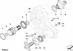 SINGLE PARTS F TRANSFER CASE NV 124