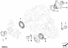 SINGLE PARTS F TRANSFER CASE NV 125 diagram for BMW X5 E53 4.4i
