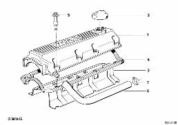 CYLINDER HEAD COVER diagram for BMW 3 Series E30 316i