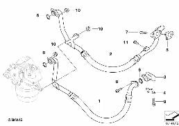 LUBRICAT.SYST.-OIL FILTER, OIL PIPES diagram for BMW 5 Series E61 LCI M5