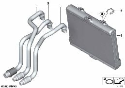 Výměník topení diagram for BMW Rolls-Royce Phantom RR1 Phantom