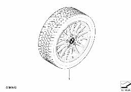 WINTER WHEEL W.TIRE RADIAL SP.32 - 16