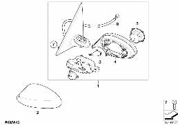 OUTSIDE MIRROR diagram for BMW 1 Series E82 118d