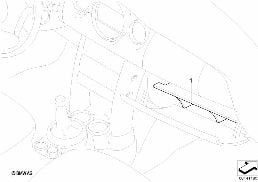 Schowek na rękawiczki, rozdziel. diagram for BMW MINI R50 Cooper