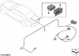 Kabelový svazek, víko zavazadl. prostoru diagram for BMW Rolls-Royce Phantom RR1 Phantom