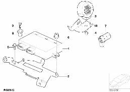 Park Distance Control (PDC) diagram for BMW MINI R50 Cooper