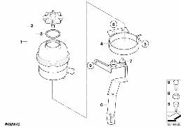 OIL CARRIER / SINGLE PARTS diagram for BMW 5 Series E61 LCI M5