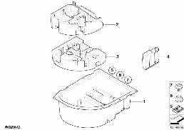 MULTIFUNCTIONAL PAN, TRUNK diagram for BMW 5 Series E60 M5