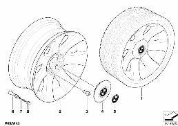 Obr. BMW, st. le. spr. gw. 175 diagram for BMW 7 Series E65 745i