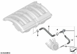 VACUUM CONTROL - ENGINE diagram for BMW 3 Series E46 325i