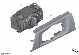 CONTROL UNIT LIGHTS diagram for BMW 3 Series E90 318d