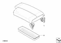 RETROFIT, ARMREST FRONT, MOVABLE diagram for BMW 3 Series E90 318i