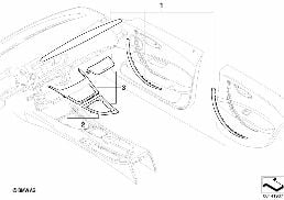 Finition bois précieux diagram for BMW 1 Series E87 LCI 118d
