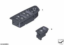 SWITCH WINDOW LIFTER diagram for BMW 3 Series E90 318d
