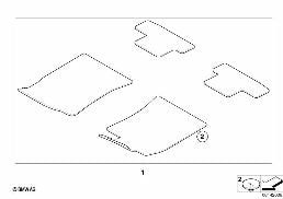 Tapis de sol City diagram for BMW 1 Series E82 120i