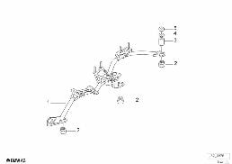 ユニット キャリア/固定部 diagram for BMW 7 Series E38 735i