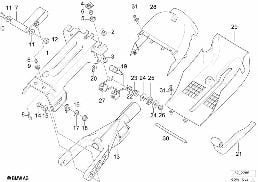 手動調整式ステアリング コラム diagram for BMW 7 Series E38 735i