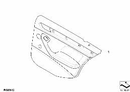 DOOR TRIM, REAR diagram for BMW 3 Series E46 325i