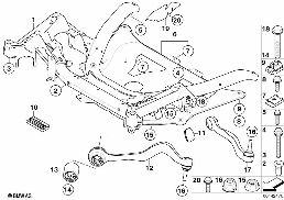 FRNT AXLE SUPPORT,WISHBONE/TENSION STRUT
