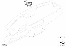 ONE PART TOP-HIFI/HARMAN KARDON I-PANEL diagram for BMW 3 Series E91 335d