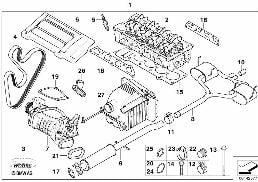 John Cooper Works 튜닝세트 210HP diagram for BMW MINI Cabrio R52 Cooper S