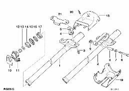 FIXED STEERING COLUMN TUBE diagram for BMW 3 Series E36 318i
