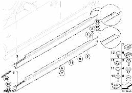 M COVER FOR ROCKER PANEL / WHEEL ARCH