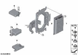 SINGLE PARTS OPT. OPTION 644/6FL TRUNK diagram for BMW 3 Series E91 320d