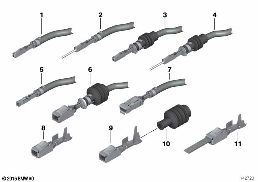 Pin contacts ELO diagram for BMW Rolls-Royce Phantom RR1 Phantom