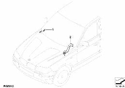 WIRING DUCT diagram for BMW X3 E83 LCI 1.8d