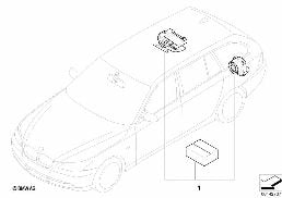 Σετ εξοπλ.μεταγ.τοποθέτ. σύστ.συναγερμού diagram for BMW 5 Series E61 525i