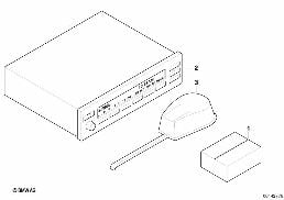 Radio installation kit diagram for BMW 5 Series E39 530i