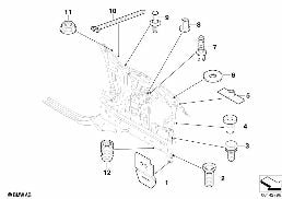 REPAIR ELEMENTS FOR FRONT END diagram for BMW 6 Series E63 650i