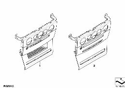 Bois individuel cache tableau bord cntr diagram for BMW 5 Series E60 525i
