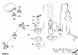 Kol.McPhaersona, tyl.EDC/sterown./czujn. diagram for BMW 7 Series E65 745i