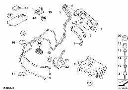 Bloco válvul. e peças mont./DynamicDrive diagram for BMW 7 Series E66 750Li