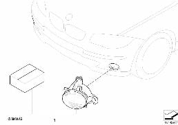 RETROFIT KIT CORNERING LIGHT diagram for BMW 3 Series E90 318i